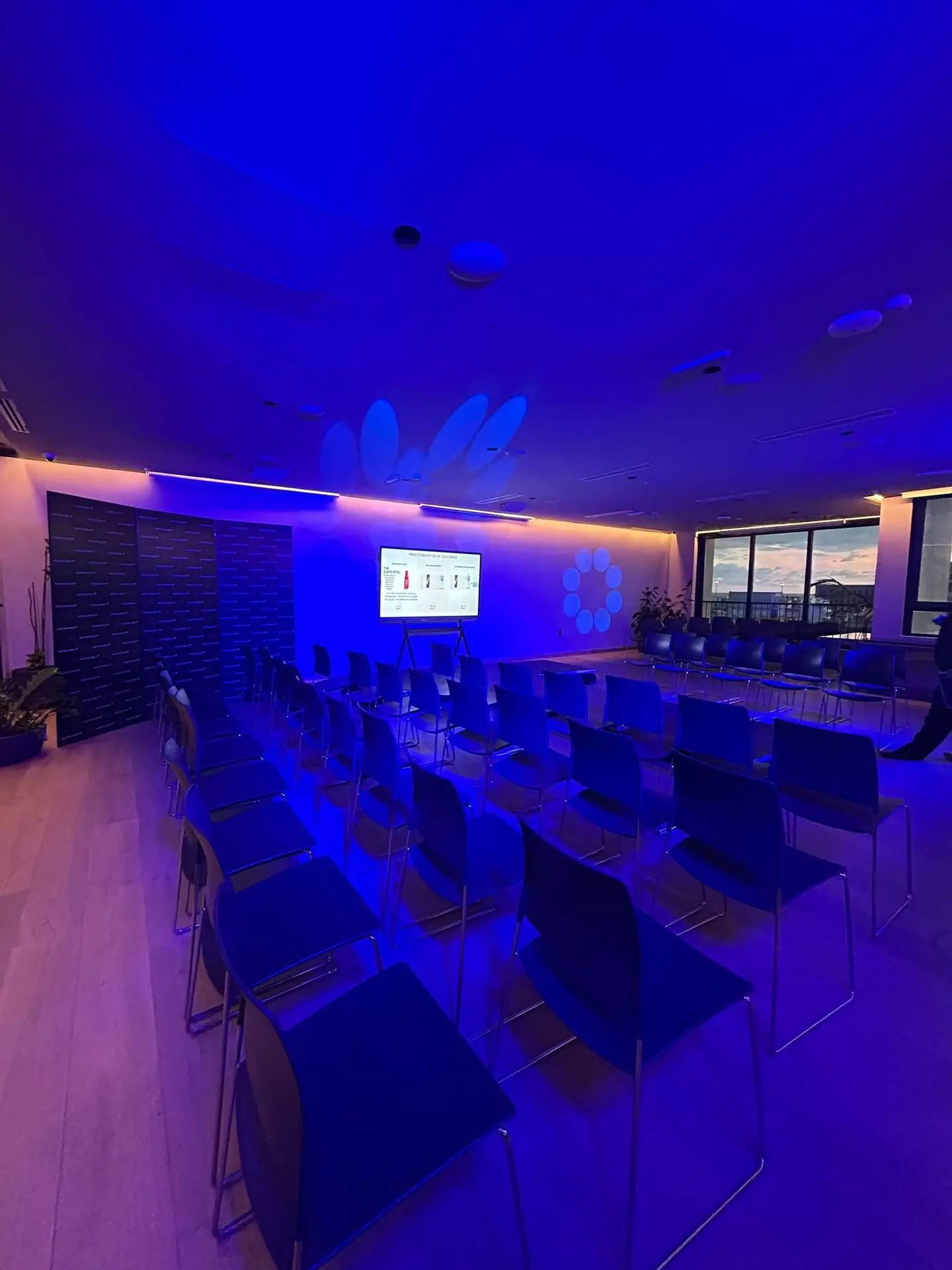 Proyección, escenario y luces para Wella